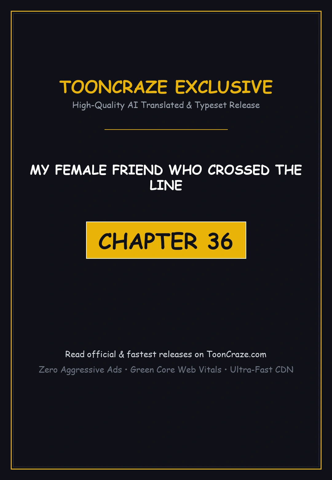 My Female Friend Who Crossed The Line Bfabbb Chapter 36 - Page 1