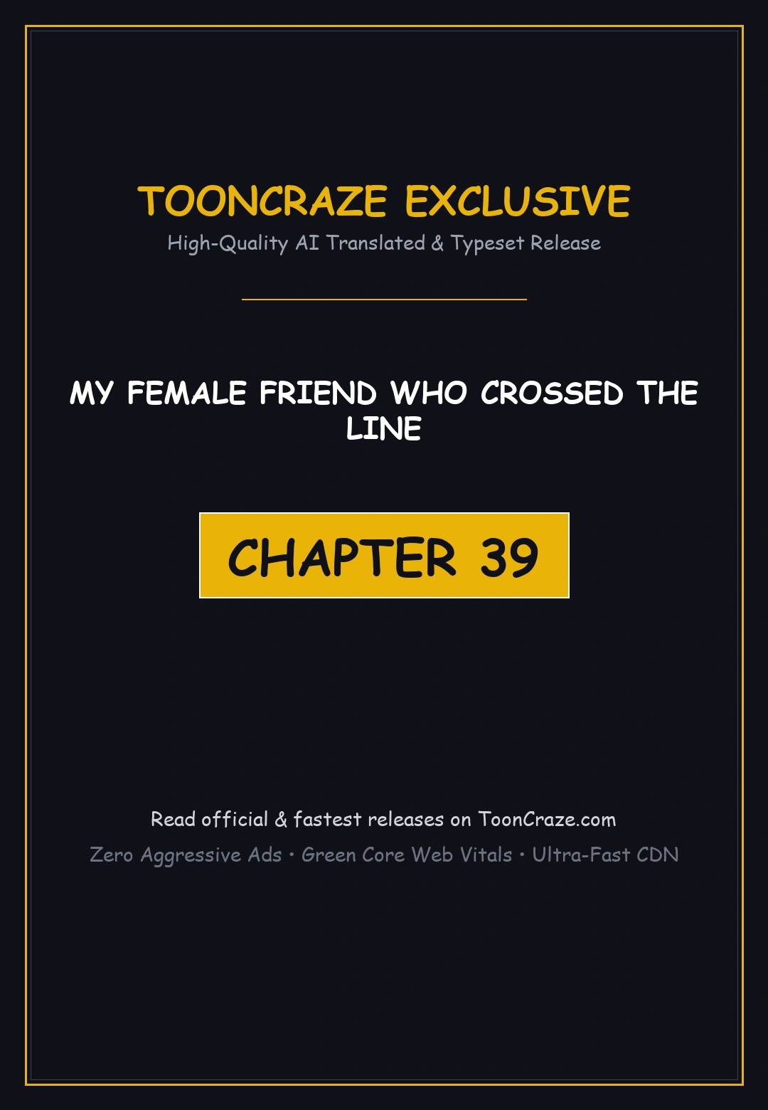 My Female Friend Who Crossed The Line Bfabbb Chapter 39 - Page 1