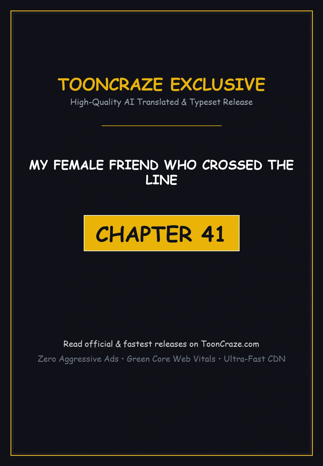 My Female Friend Who Crossed The Line Bfabbb Chapter 41 - Page 1