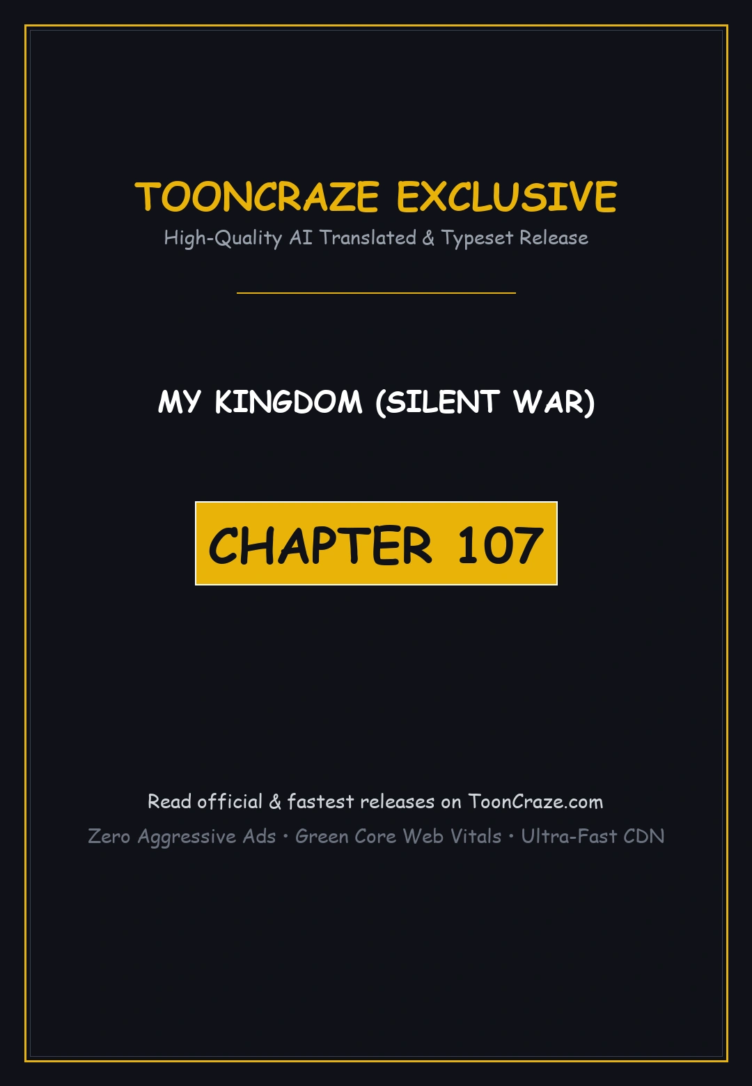My Kingdom Silent War Chapter 107 - Page 1