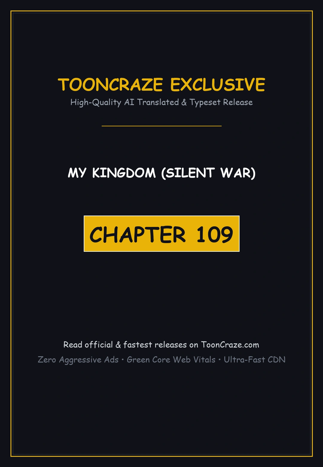 My Kingdom Silent War Chapter 109 - Page 1