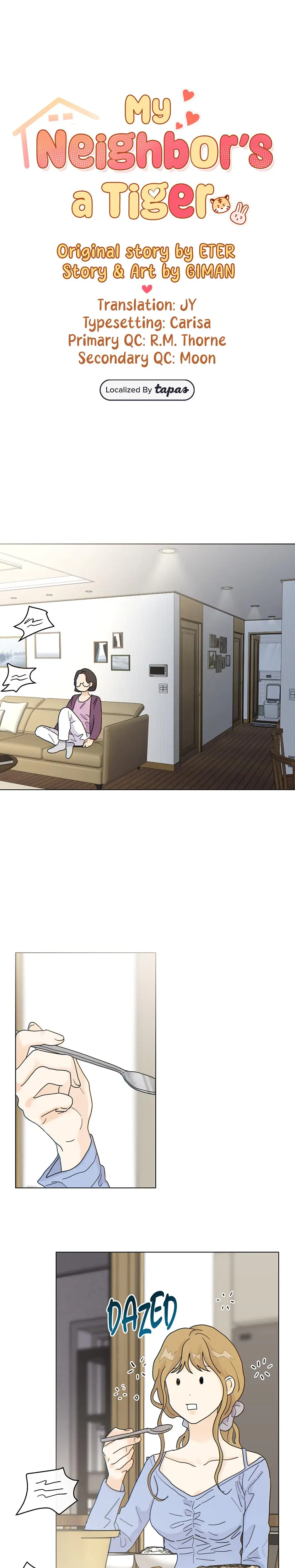 My Neighbors A Tiger Chapter 12 - Page 1