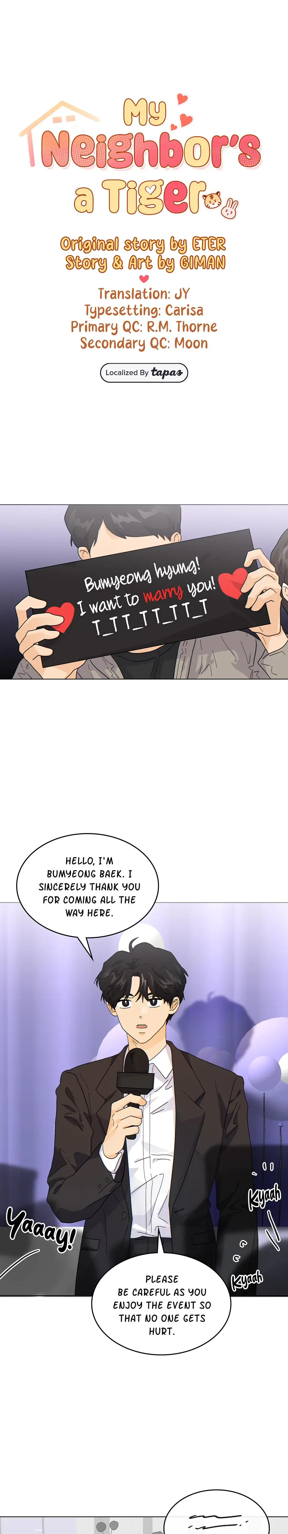 My Neighbors A Tiger Chapter 19 - Page 1