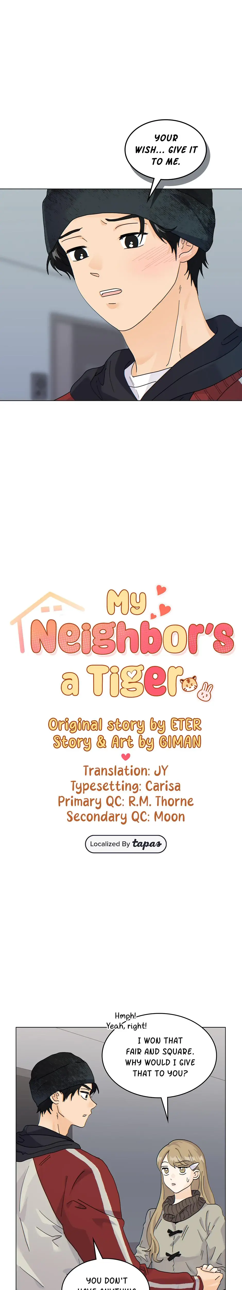 My Neighbors A Tiger Chapter 27 - Page 1
