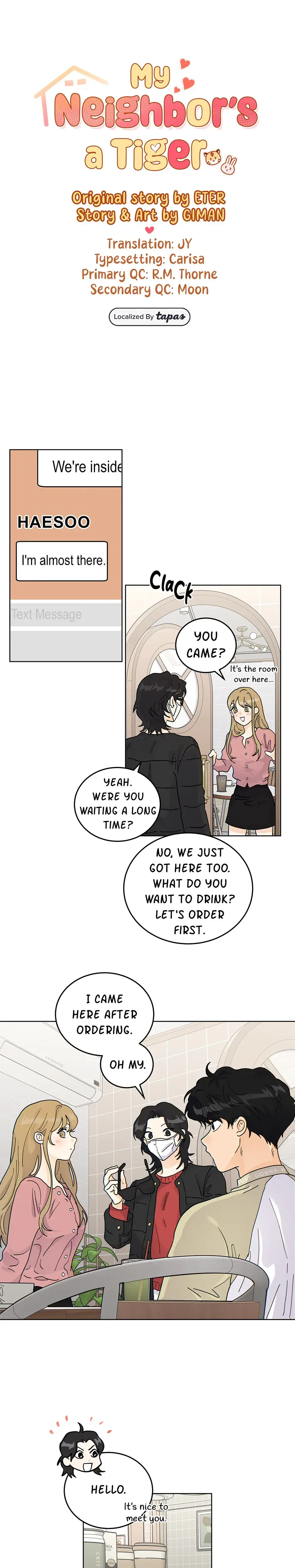 My Neighbors A Tiger Chapter 47 - Page 1