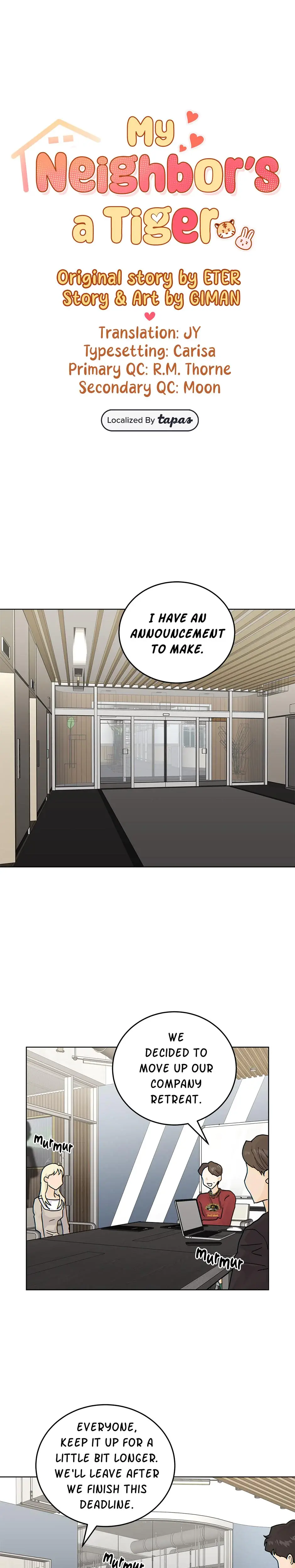 My Neighbors A Tiger Chapter 54 - Page 1