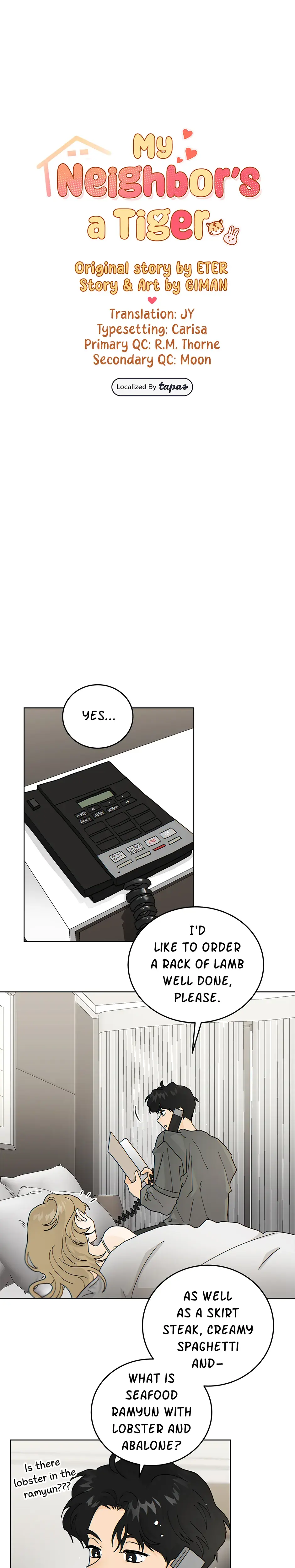 My Neighbors A Tiger Chapter 59 - Page 1