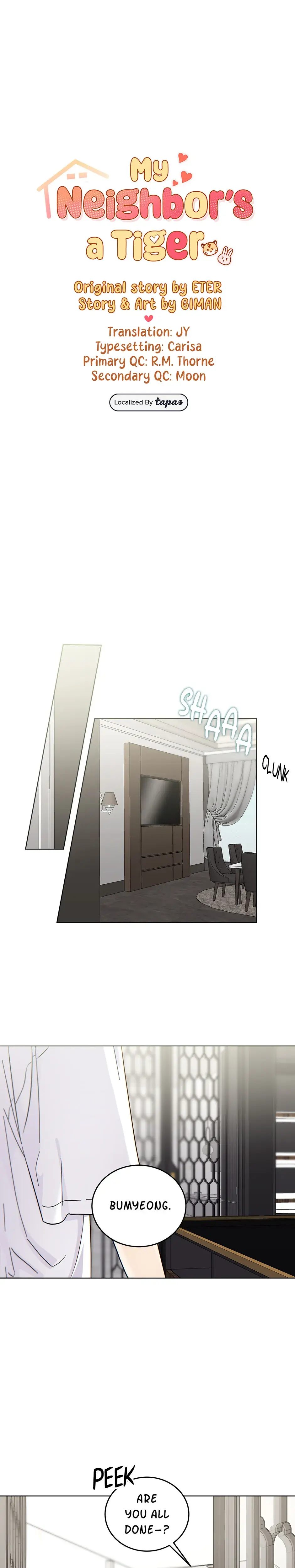 My Neighbors A Tiger Chapter 62 - Page 1