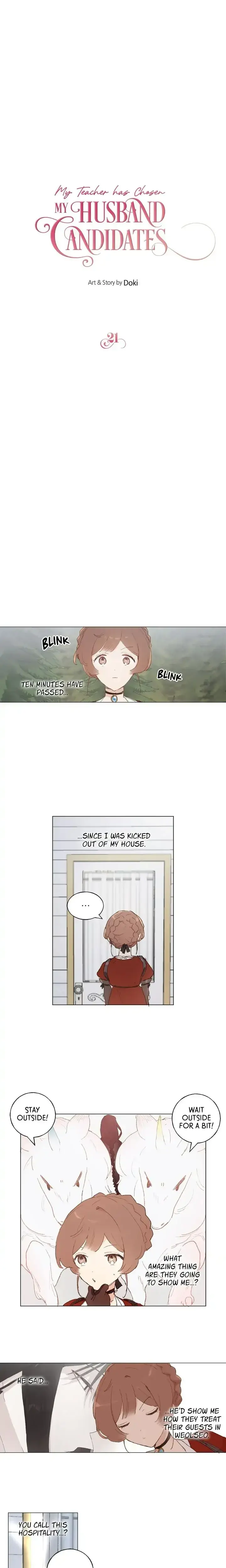 My Teacher Has Chosen My Husband Candidates Chapter 21 - Page 1
