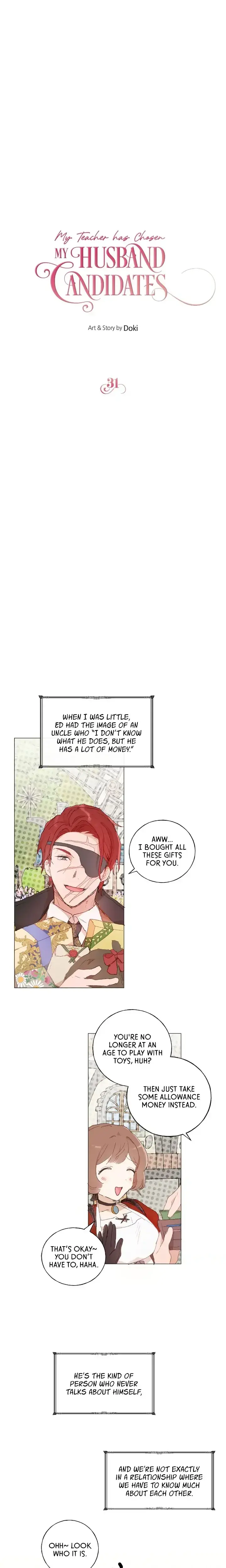 My Teacher Has Chosen My Husband Candidates Chapter 31 - Page 1