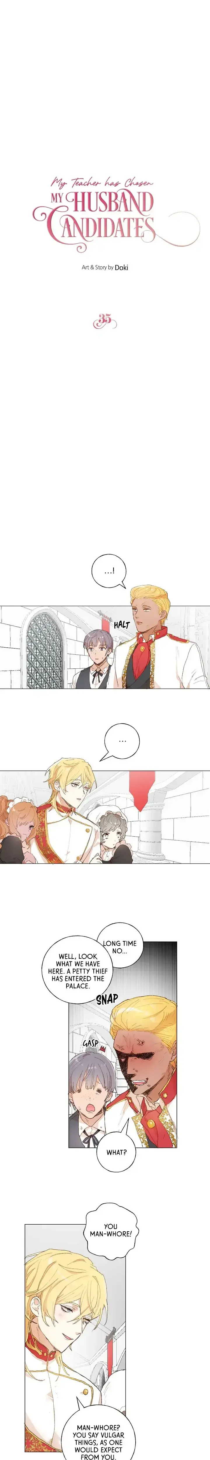 My Teacher Has Chosen My Husband Candidates Chapter 35 - Page 1
