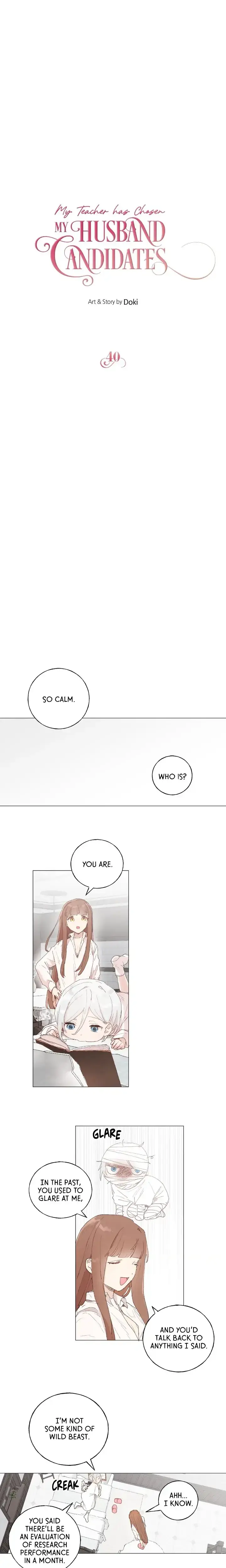 My Teacher Has Chosen My Husband Candidates Chapter 40 - Page 1