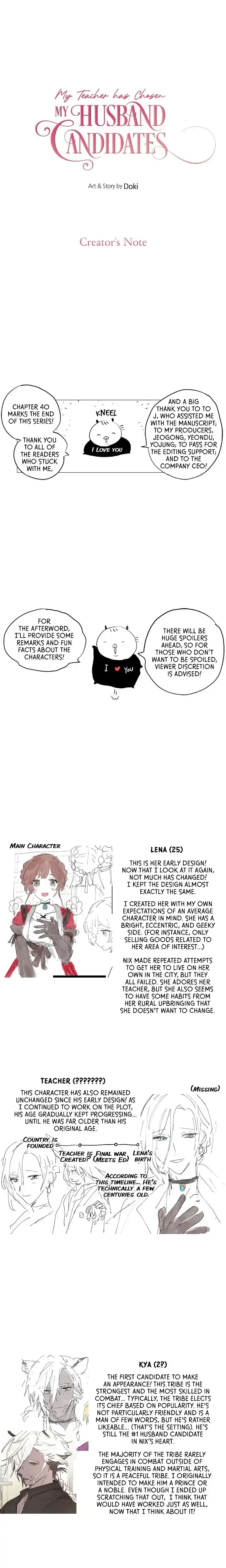 My Teacher Has Chosen My Husband Candidates Chapter 41 - Page 1
