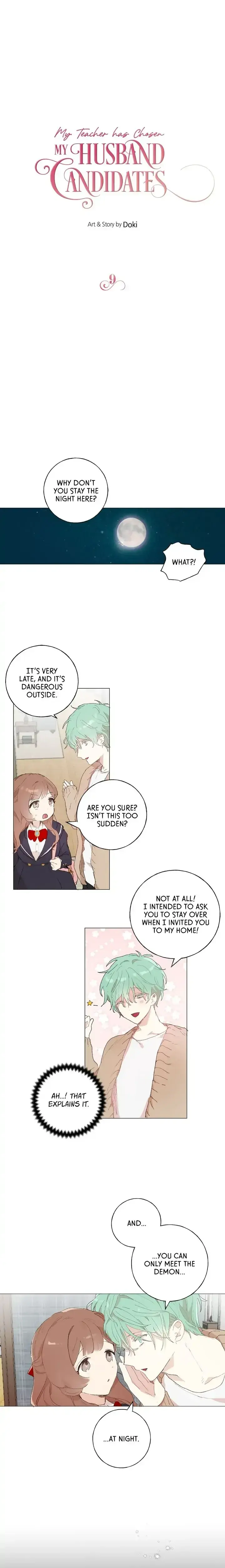 My Teacher Has Chosen My Husband Candidates Chapter 9 - Page 1