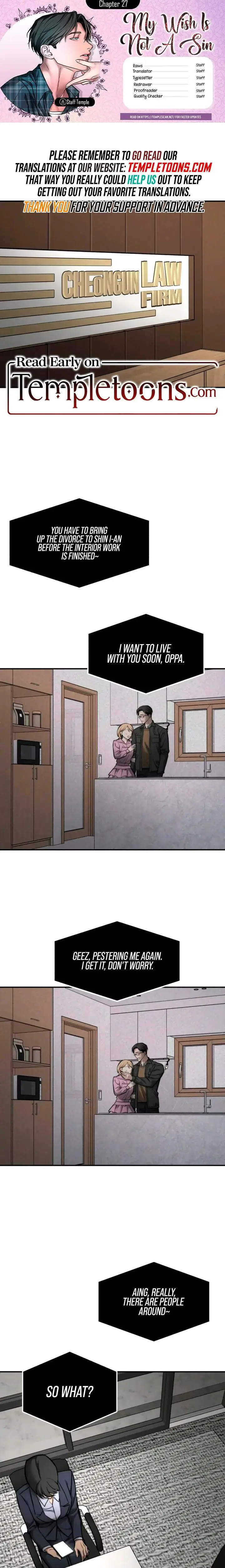 My Wish Is Not A Sin Chapter 27 - Page 1
