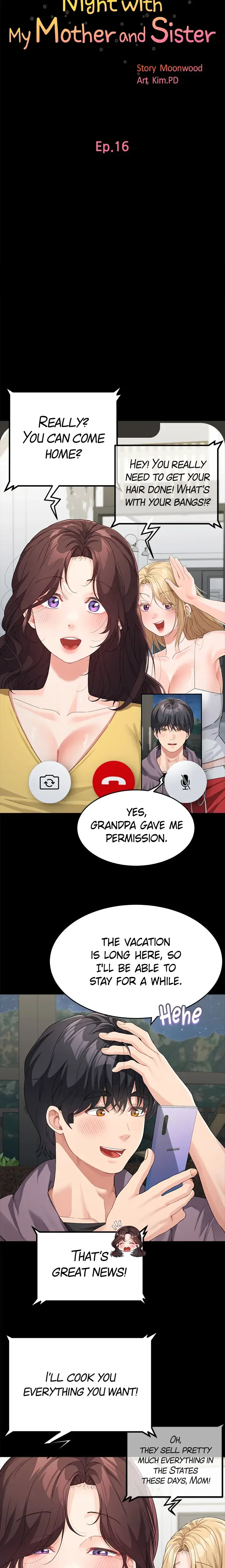 Night With My Mother And Sister Chapter 16 - Page 3
