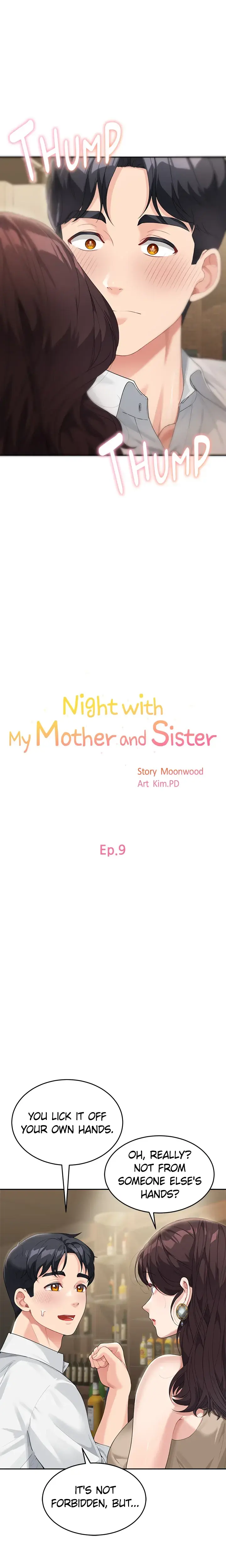 Night With My Mother And Sister Chapter 9 - Page 2