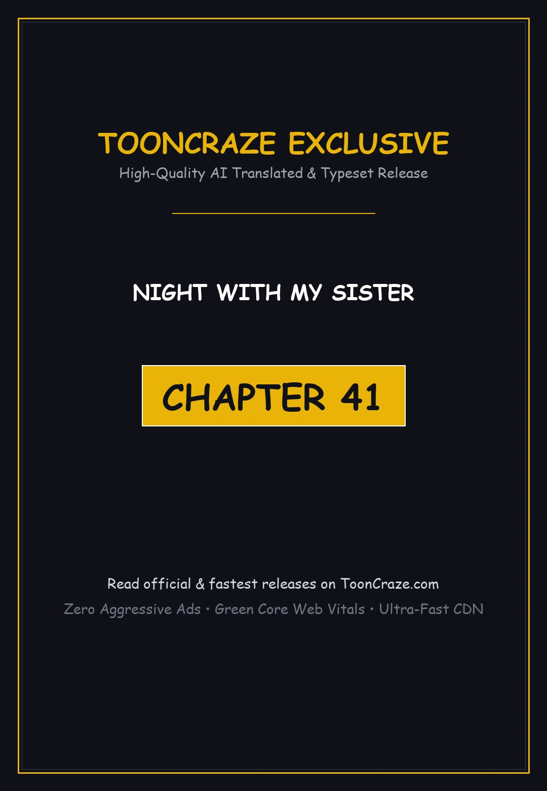 Night With My Sister Manhwa Chapter 41 - Page 1