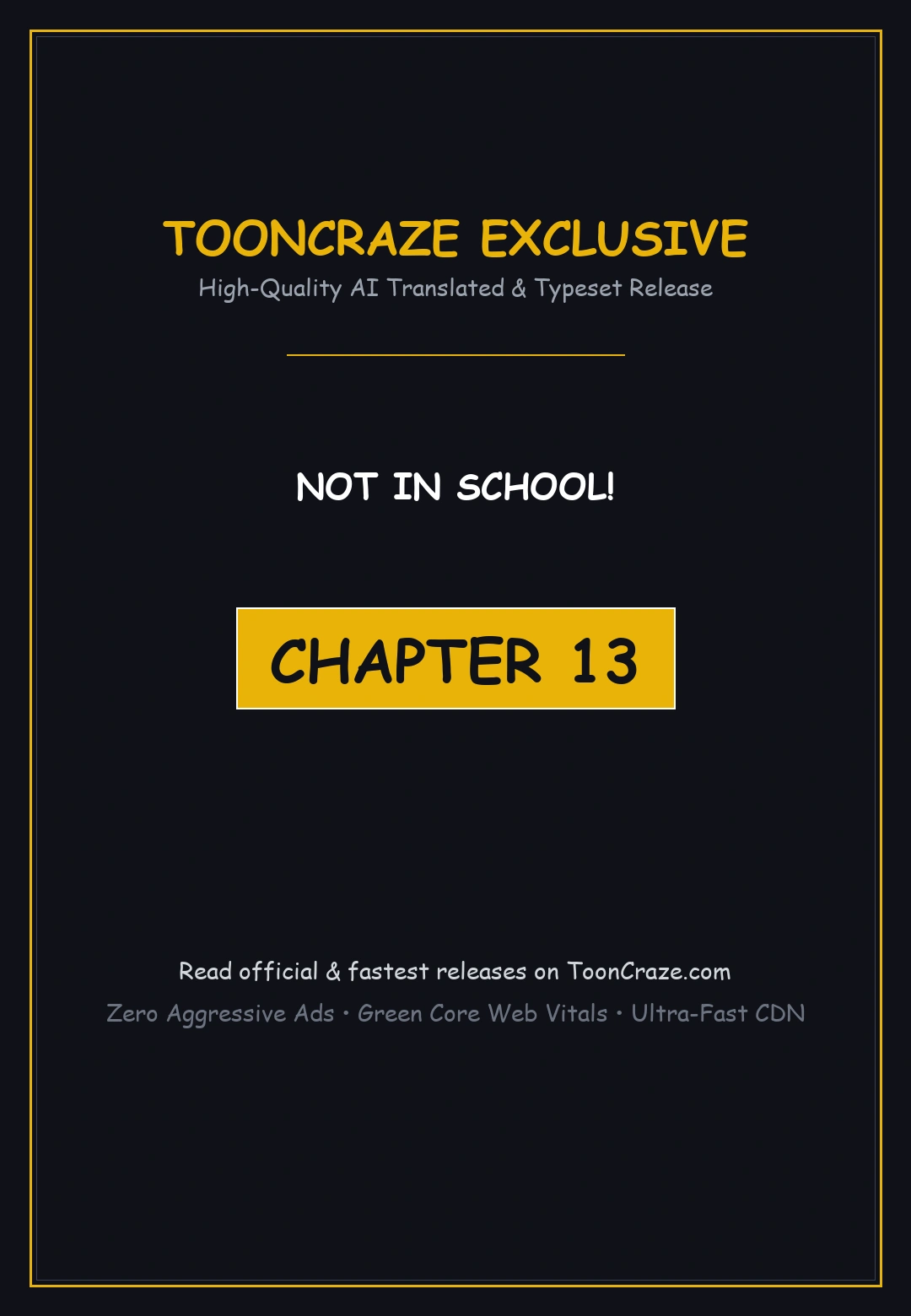 Not In School Chapter 13 - Page 1