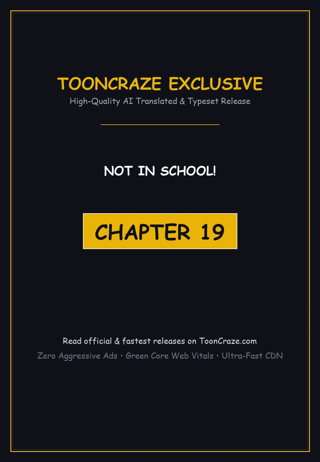 Not In School Chapter 19 - Page 1