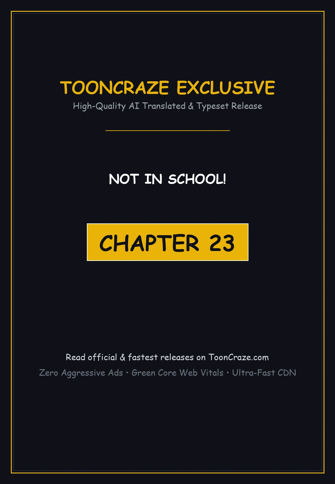 Not In School Chapter 23 - Page 1