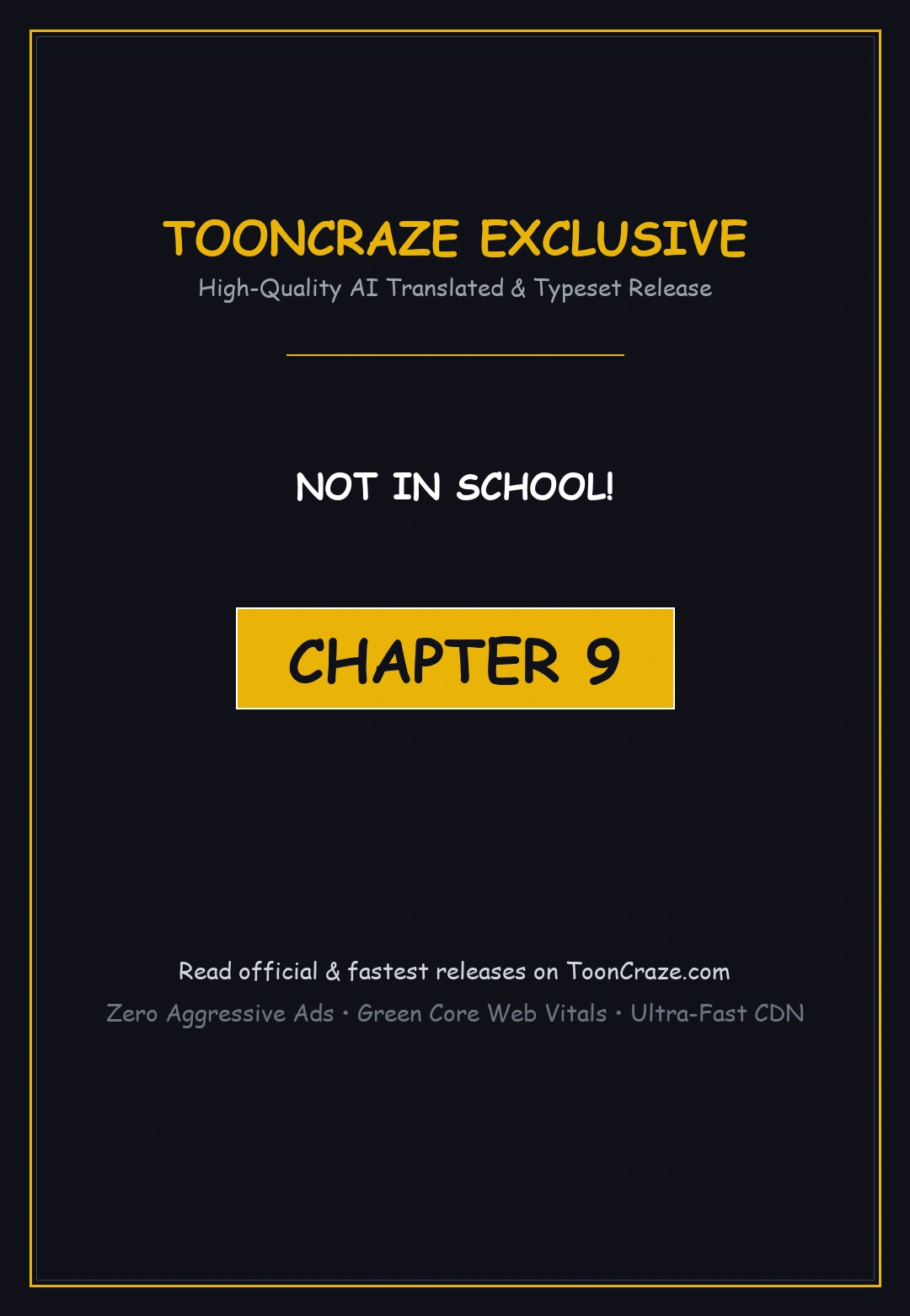 Not In School Chapter 9 - Page 1