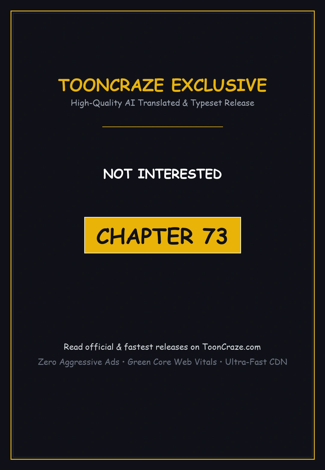Not Interested Chapter 73 - Page 1