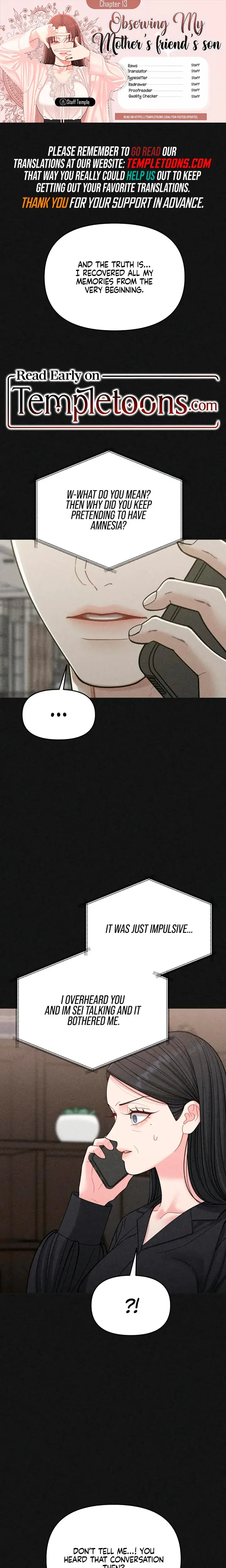 Observing My Mothers Friends Son Chapter 13 - Page 1