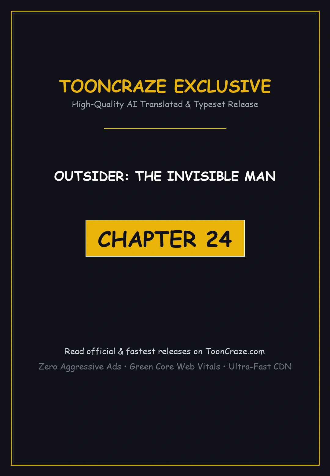 Outsider The Invisible Man Chapter 24 - Page 1