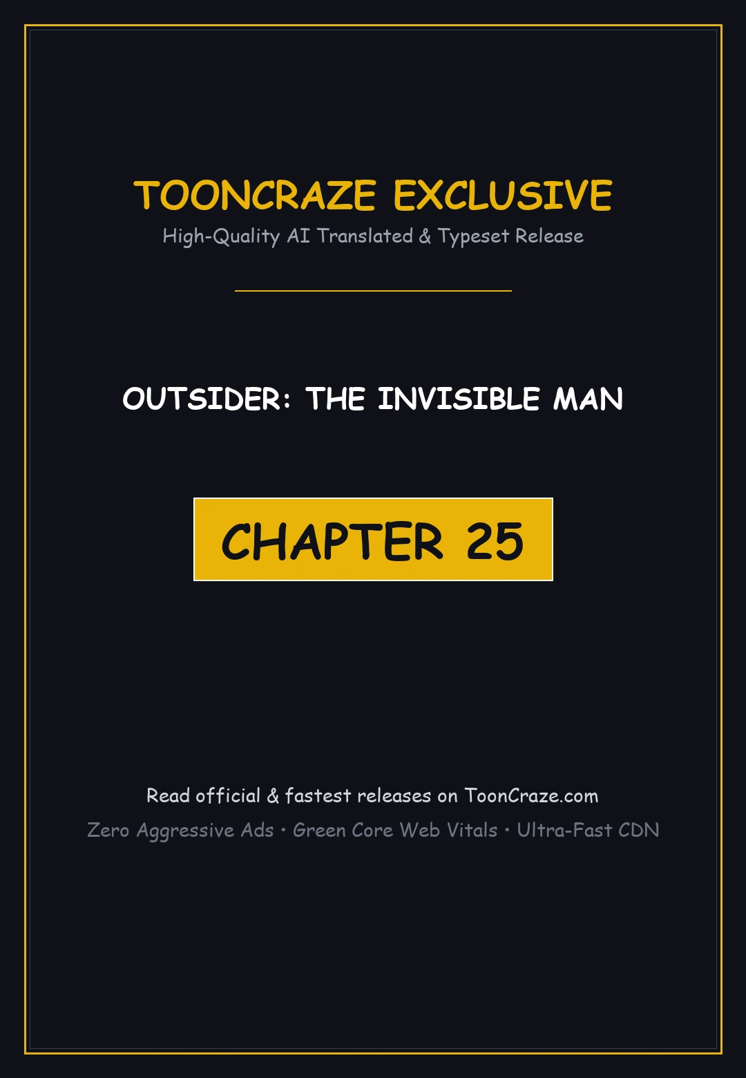 Outsider The Invisible Man Chapter 25 - Page 1