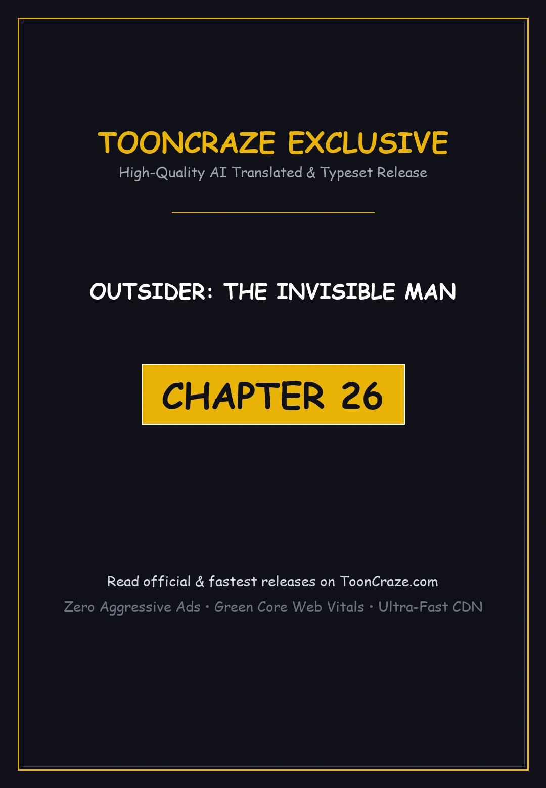 Outsider The Invisible Man Chapter 26 - Page 1