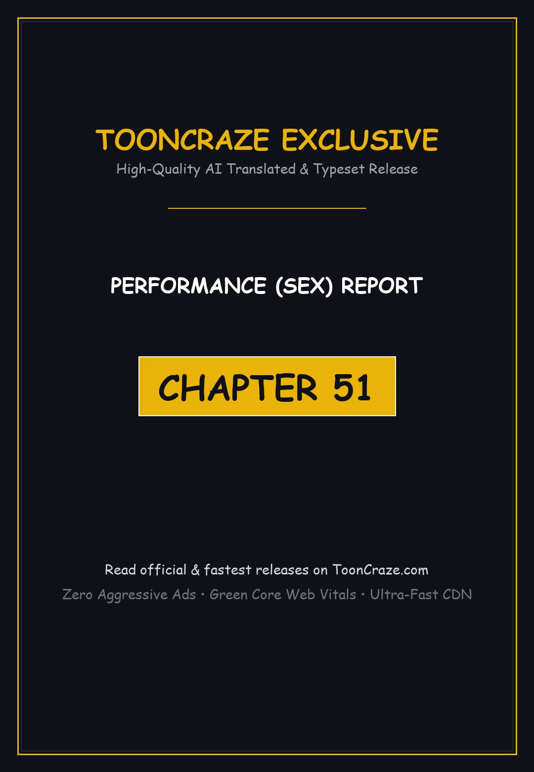 Performance Sex Report Chapter 51 - Page 1