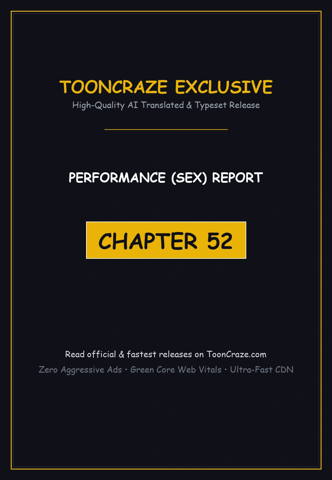 Performance Sex Report Chapter 52 - Page 1