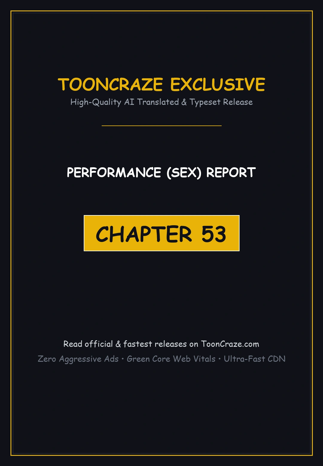 Performance Sex Report Chapter 53 - Page 1