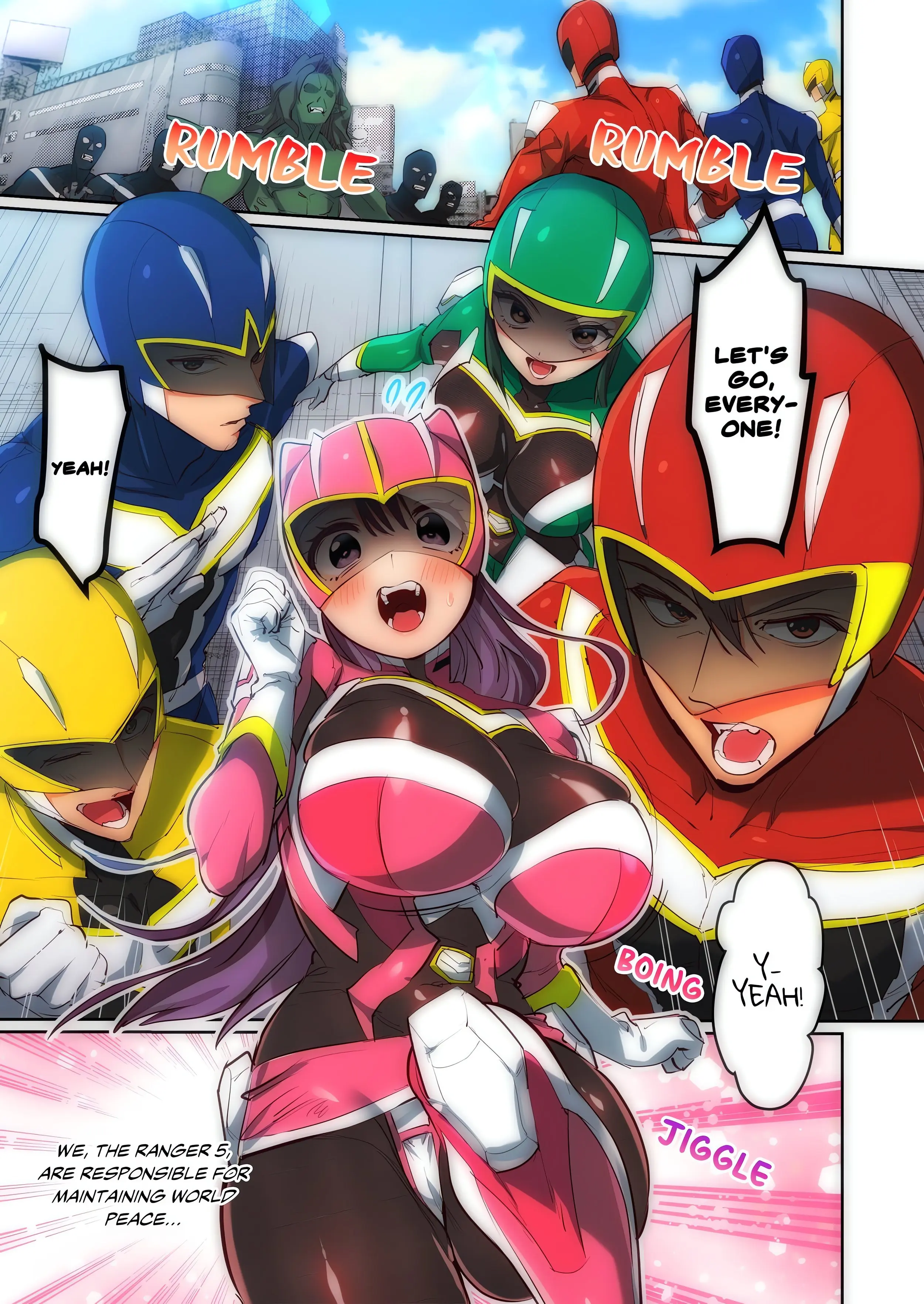 Pitiful Ranger Pink Im Such A Disgrace But It Feels So Good Chapter 1 - Page 1