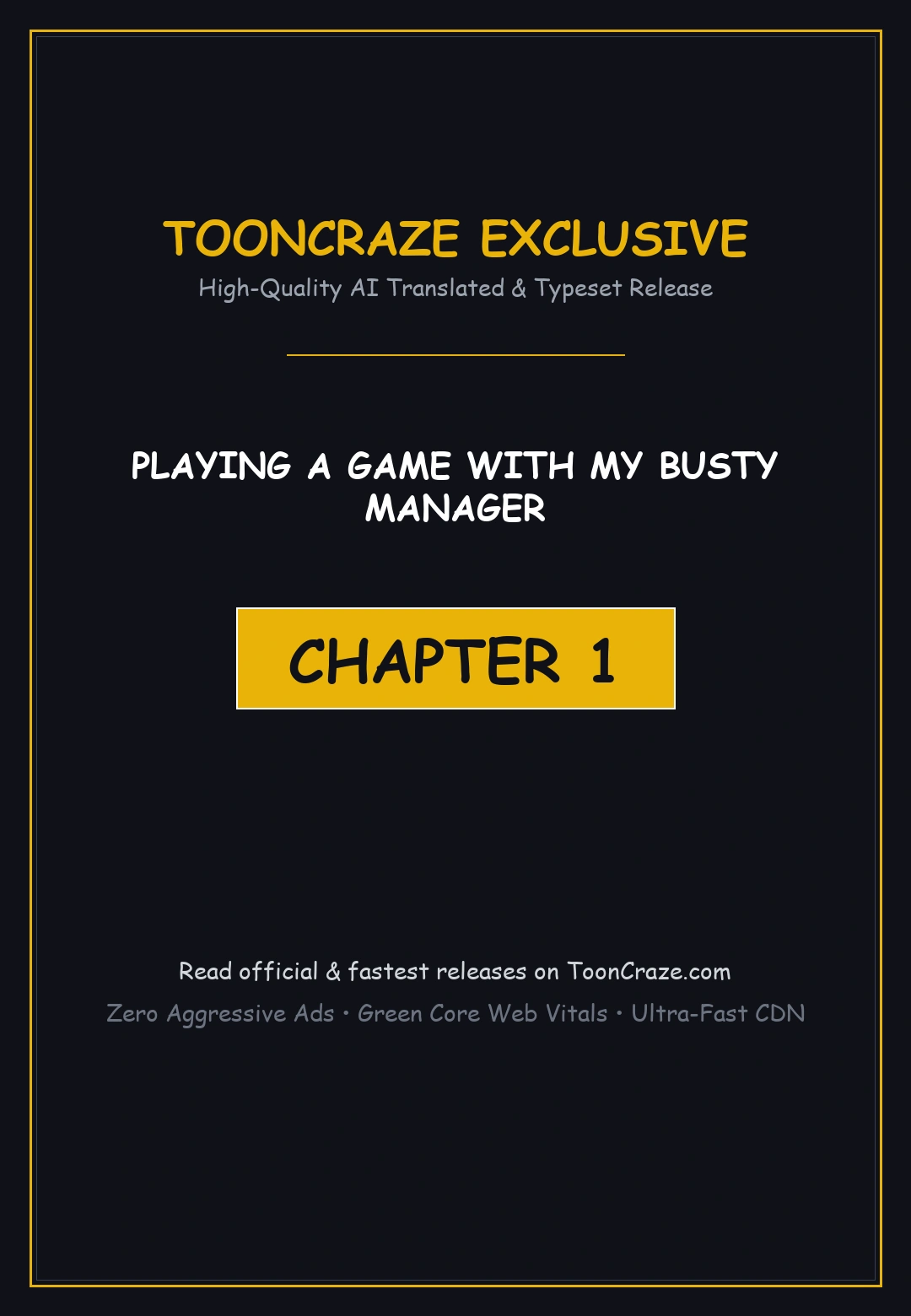 Playing A Game With My Busty Manager Chapter 1 - Page 1