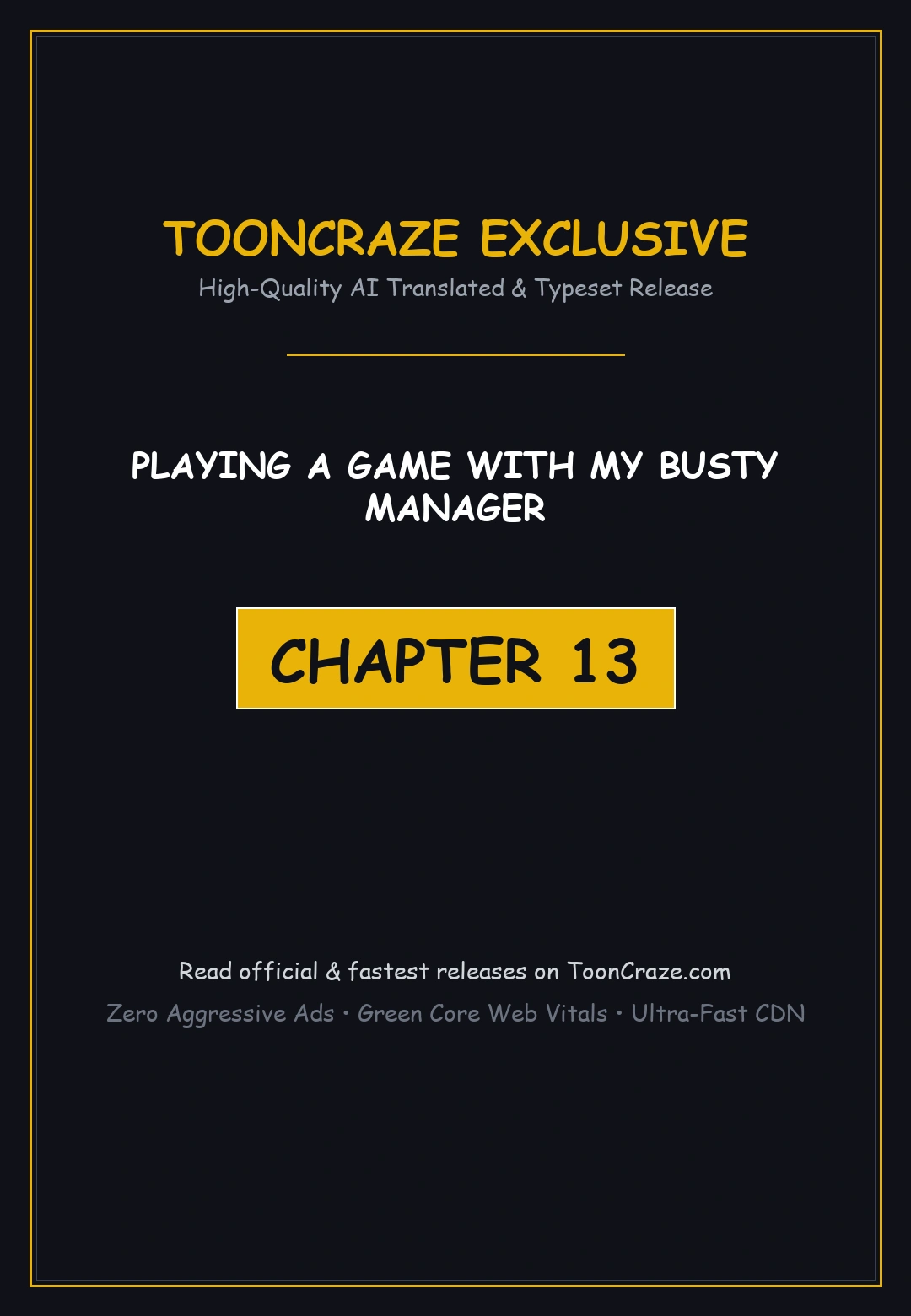 Playing A Game With My Busty Manager Chapter 13 - Page 1