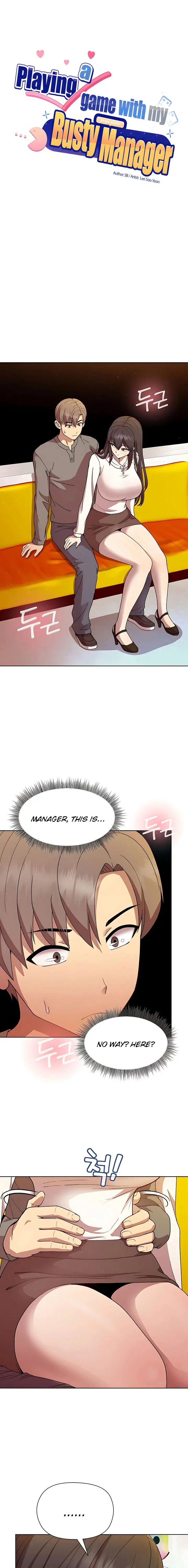 Playing A Game With My Busty Manager Chapter 14 - Page 1