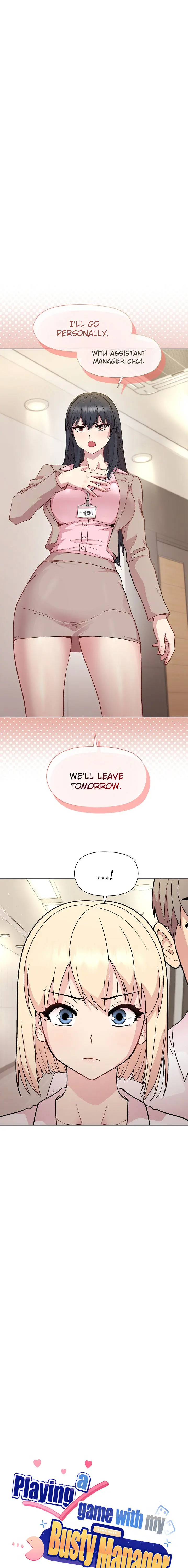 Playing A Game With My Busty Manager Chapter 23 - Page 1