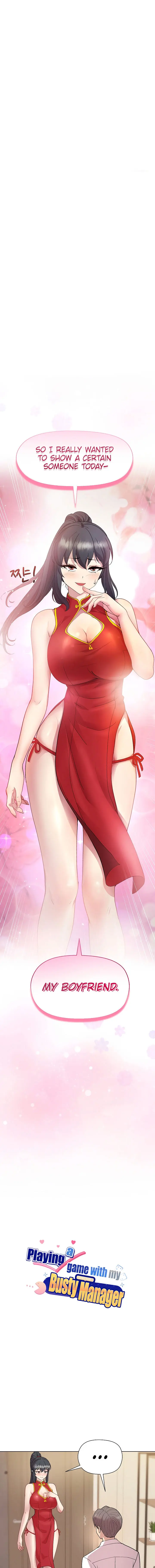 Playing A Game With My Busty Manager Chapter 57 - Page 1