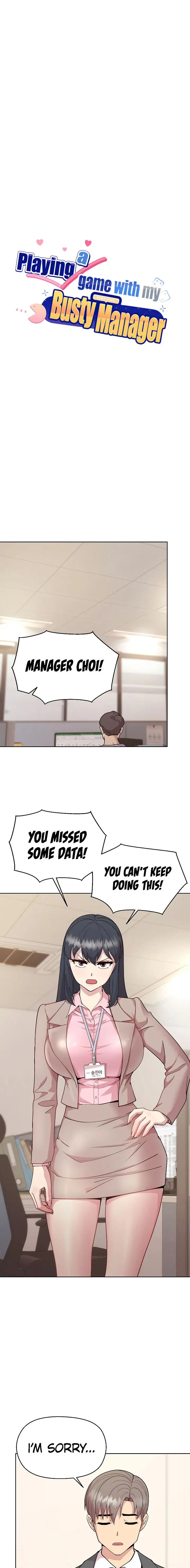 Playing A Game With My Busty Manager Chapter 59 - Page 1