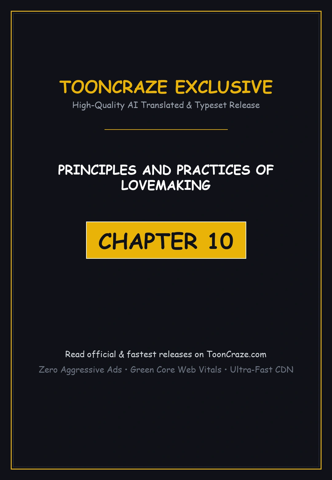 Principles And Practices Of Lovemaking Chapter 10 - Page 1