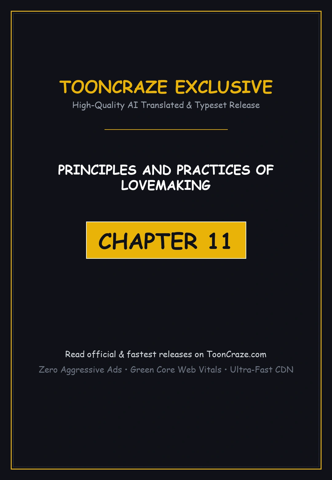 Principles And Practices Of Lovemaking Chapter 11 - Page 1