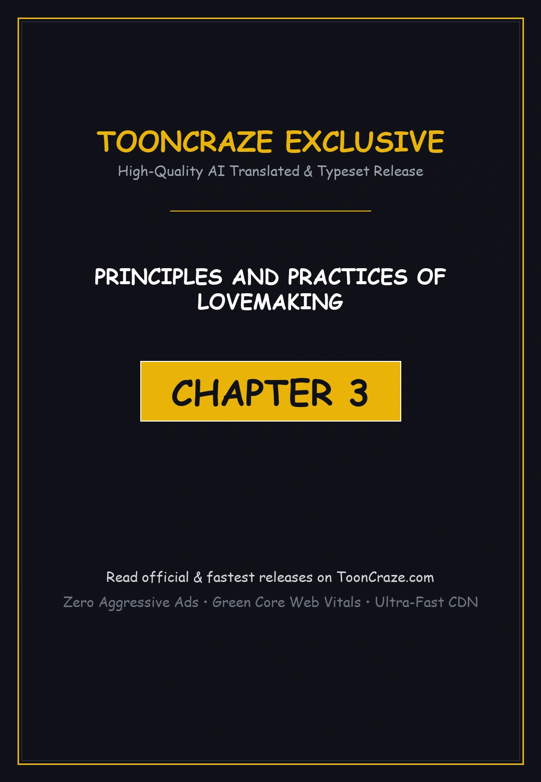 Principles And Practices Of Lovemaking Chapter 3 - Page 1