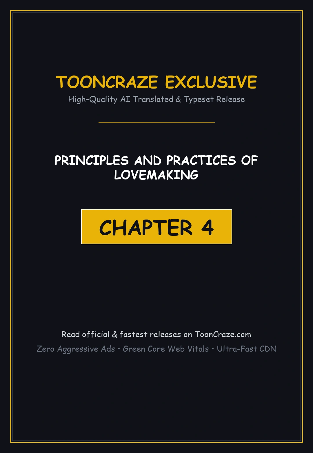 Principles And Practices Of Lovemaking Chapter 4 - Page 1