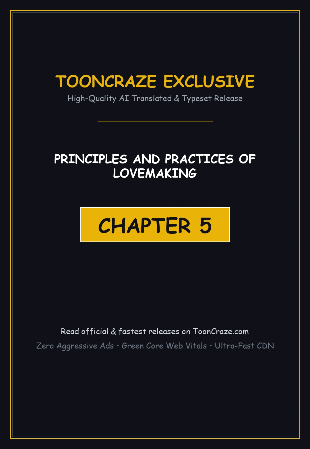 Principles And Practices Of Lovemaking Chapter 5 - Page 1