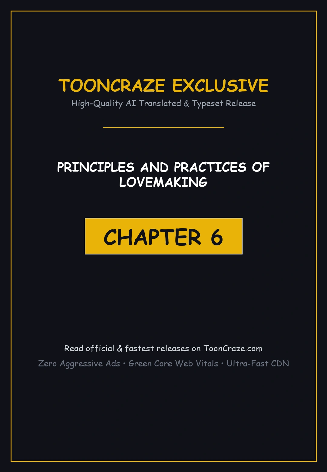Principles And Practices Of Lovemaking Chapter 6 - Page 1