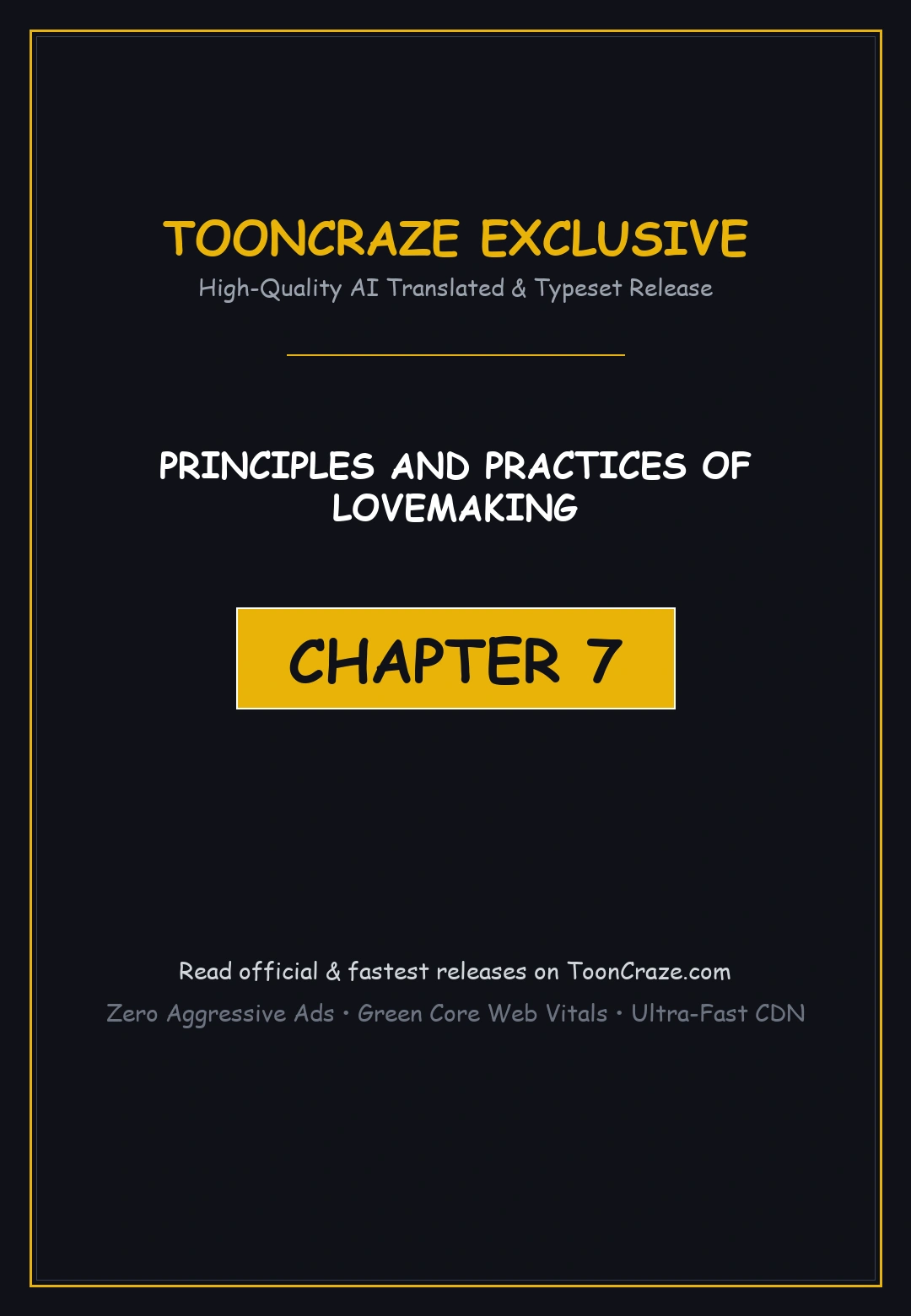 Principles And Practices Of Lovemaking Chapter 7 - Page 1