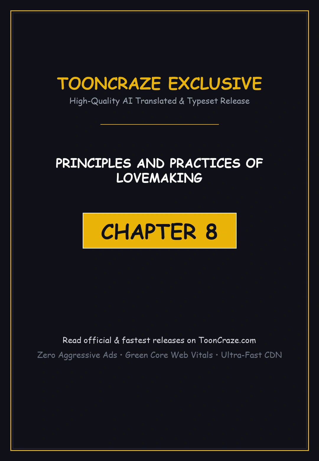 Principles And Practices Of Lovemaking Chapter 8 - Page 1