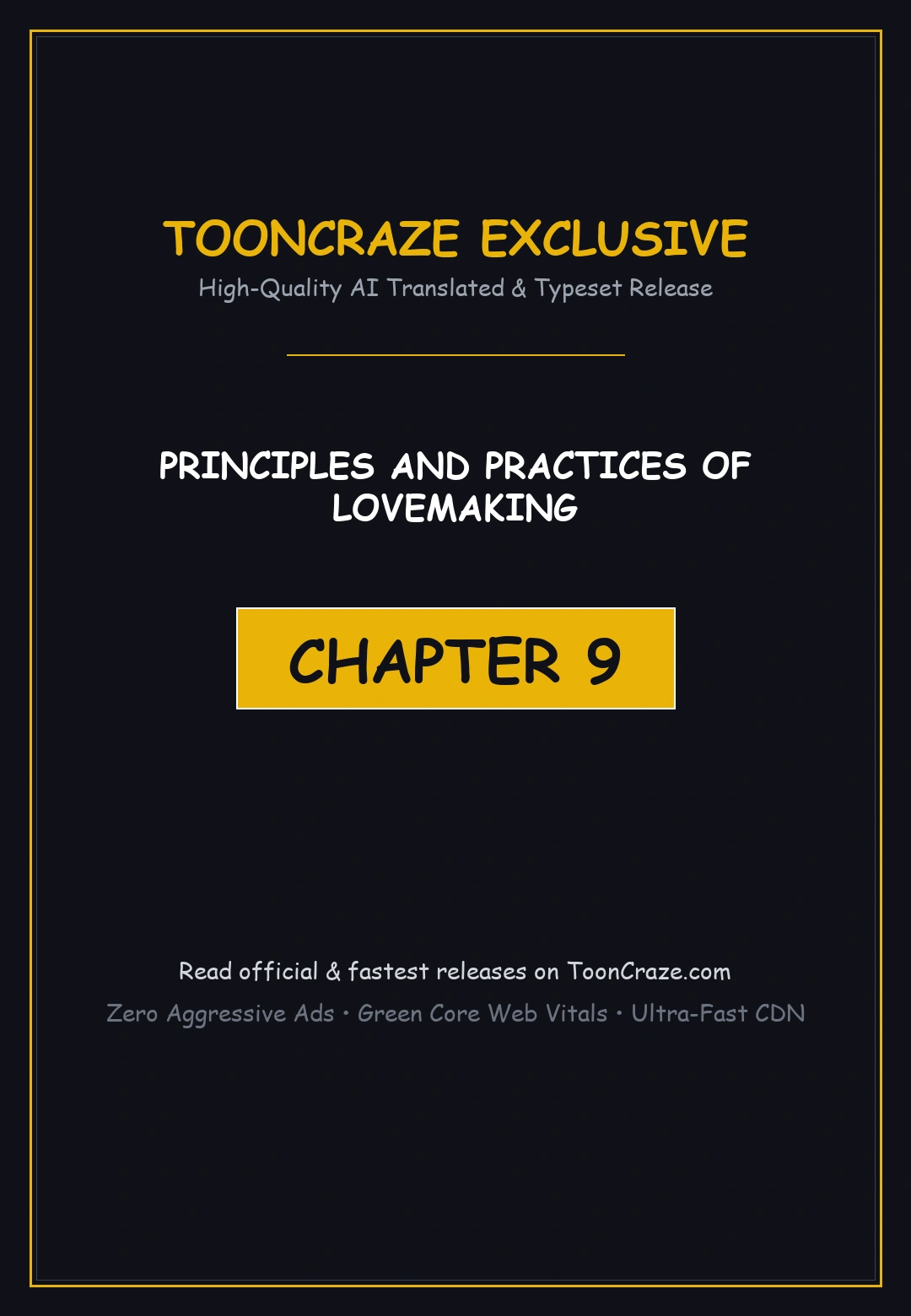Principles And Practices Of Lovemaking Chapter 9 - Page 1